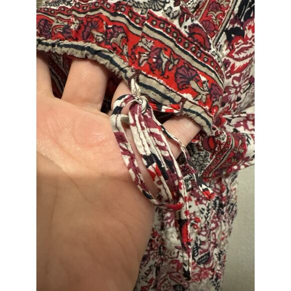 Lucky Brand Peasant Cottagecore Prairie Floral Oversized Boho Tunic Top 1X - Picture 8 of 11